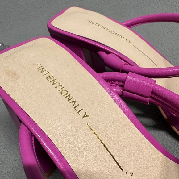 INTENTIONALLY BLANK x REVOLVE Wick Sandal Heels in Flamingo Pink Size 7 - Picture 11 of 16